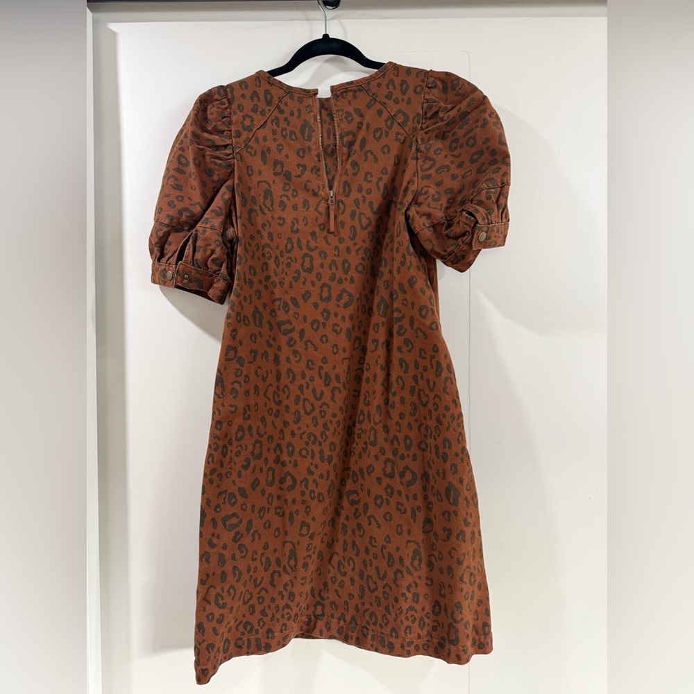 Universal Thread Leopard Print Puff Sleeve Dress … - image 5